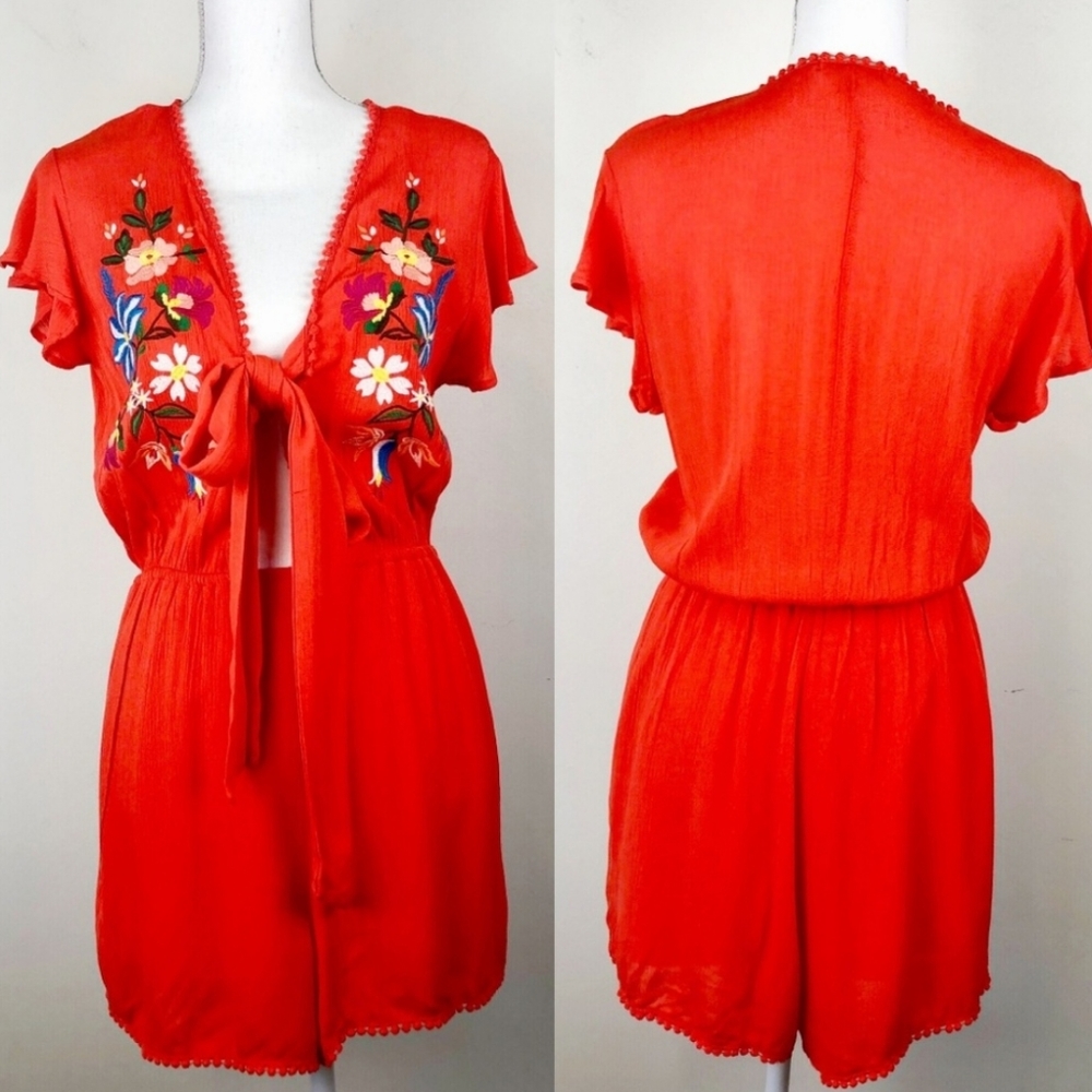 ❤️ 3 for $10 ❤️ Gianni Bini Tangerine Dream Orange Floral